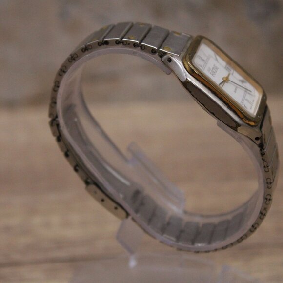 Vintage Jules Racine Watch Womens Silver Tone Stainless Steel Swiss Made 60's - Picture 6 of 12